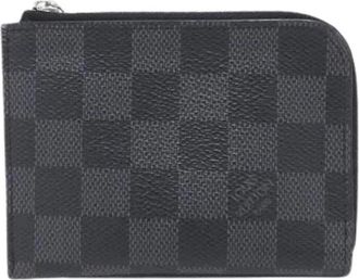 Louis Vuitton Pre-owned Wallets, male, Black, Size: ONE SIZE Pre-owned Damier Graphite Coated Canvas Coin Case