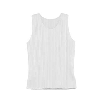 Issey Miyake Pleated Sleeveless Top