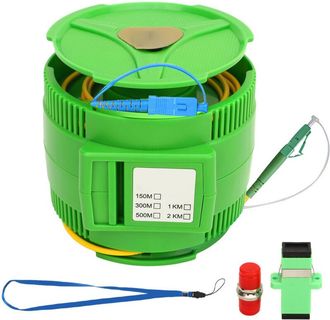 OEM Caja De Cable De Lanzamiento Otdr, Conector Scupc Lcapc, Extensi&oacute;n De Prueba De Fibra &Oacute;ptica Monomodo De 1000 M