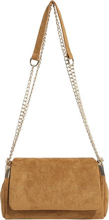 Generic Kexpery Faux Suede Handbag with Handle and Chain Spacious Satchel for Women Vacations and Events