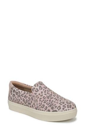 Dr. Scholls Madison Cloud Slip-On Sneaker in Blush Leopard Faux Leather at Nordstrom Rack, Size 9.5