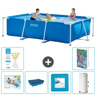 Intex Piscina Con Estructura Rectangular - 300x200x75 Cm - 7-piezas S137