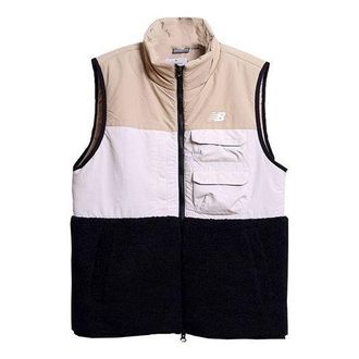 New Balance Colorblock Casual Cargo Vest Beige White Black NJ943011-BEI