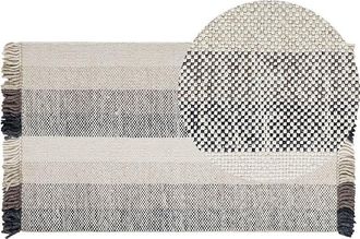 Beliani Rug EMIRLER White 80 x 150 cm Wool