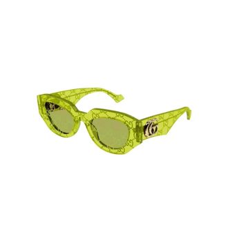 Gucci Sunglasses - female - Gucci - Sunglasses - Green - 51 MM - Accessories