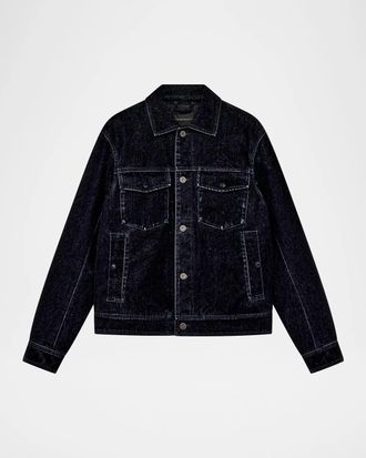 Emporio Armani Flocked Denim Jacket