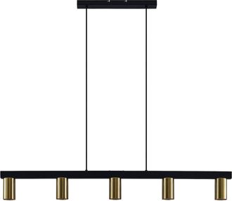 Lindby L&aacute;mpara Colgante baliko En Negro De Metal - Lindby
