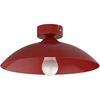 Lumicom Lumicom - flash Plafoniera, 1X E27, max 42W, metallo, rosso lucido, D.30cm
