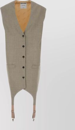 Moschino oversized virgin wool vest