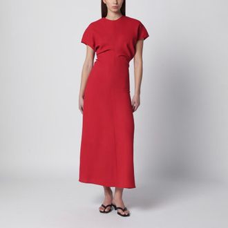 Toteme Red wool midi dress