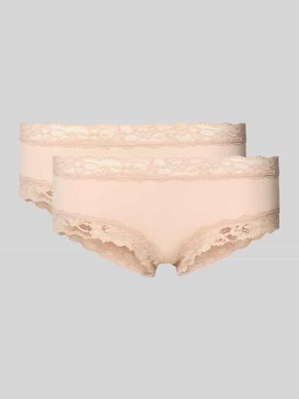 Skiny Skiny Slim Fit Panties mit Spitzenbesatz in Beige, Gr&ouml;&szlig;e 36