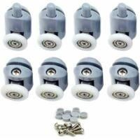 OEM Rodillos Para Puertas De Ducha - Juego De 8 Rodillos Para Puertas Correderas De Ducha, 25 Mm De Di&aacute;metro. - Crezuo