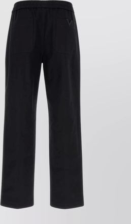Valentino Garavani cotton pant with flexible waistband and back pockets