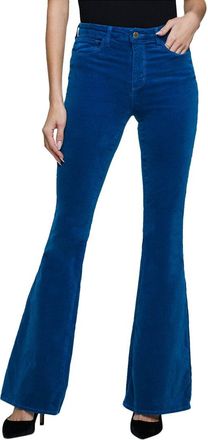 L'agence Lagence Marty High-Rise Flare Jean Teal Jean