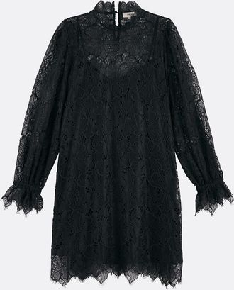 Suncoo Kanten korte jurk, gevoerd, CARA