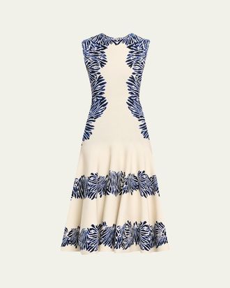 Ulla Johnson Iona Sleeveless Jacquard Knit Midi Dress