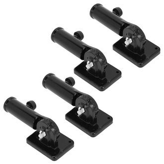OEM Juego De Soporte Ajustable 2 En 1 Para M&aacute;stil De Bandera, Soporte De Aluminio Resistente Para Todo Tipo De Clima (negro)