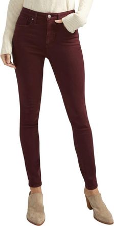 Silver Jeans Co Isbister High Waist Skinny Jeans in Bordeaux at Nordstrom, Size 31 29