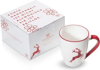 Gmundner Keramik Gmundner Keramik - Bordeauxr. Ciervo, Taza De Desayuno Max (0,3 L)