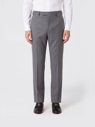 Valentino Garavani Tailored Slim Fit Trousers in Merino Wool with Concealed Fastening
