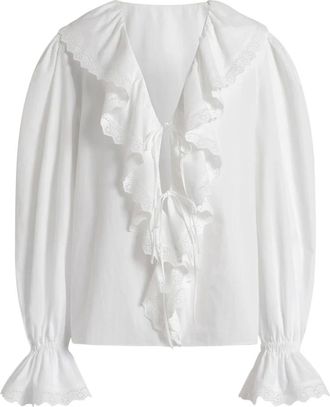 Alberta Ferretti Overhemden, Dames, Wit, XS, Alberta Ferretti Shirts Wit