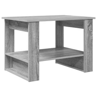 vidaXL Mesa De Caf&eacute; Gris Sonoma 72 X 50 X 50 Cm Madera De Ingenier&iacute;a Vidaxl