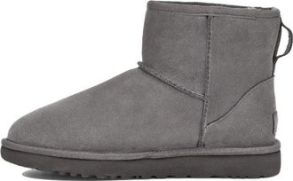 UGG (WMNS) UGG Classic Mini UGG Rubber Logo Grey 1108231-GREY