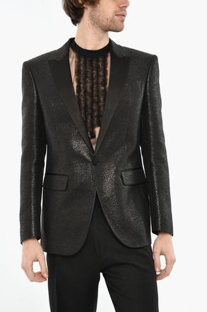 Dsquared2 Blazer a 1 Bottone In Misto Lana con Uno Spacco Dsquared2