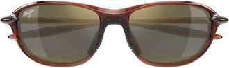 Maui Jim 62mm PolarizedPlus2 Oval Sunglasses in Brown at Nordstrom
