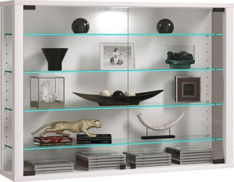 ebuy24 Gabinete De Exhibici&oacute;n De Pared Caja De Exhibici&oacute;n De Vidrio Vitrosa L 60x83x18 - Vcm
