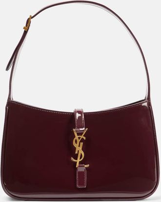Saint Laurent Le 5 a 7 patent leather shoulder bag