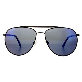 Lacoste Aviator Mens Black grijze zonnebril