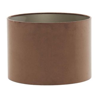 Light & Living Paralume - Velours - marrone - tessile - ø 30cm - Light&living