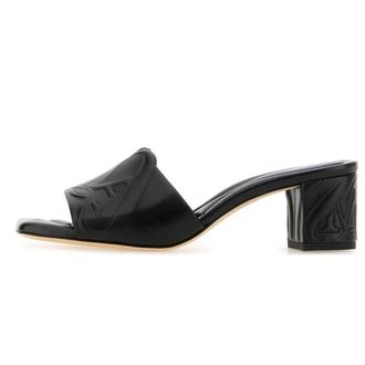 Alexander McQueen (WMNS) Alexander McQueen Leather Sandals Black 780713WIEAD1000