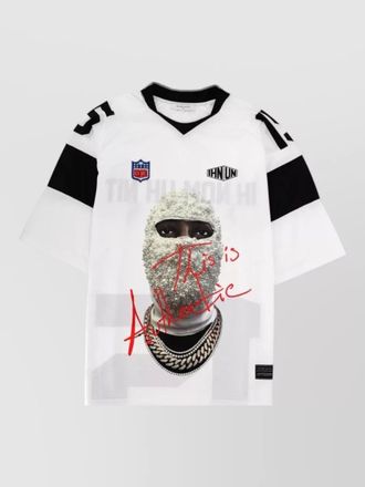 Ih Nom Uh Nit authentic statement graphic number v neck t-shirt