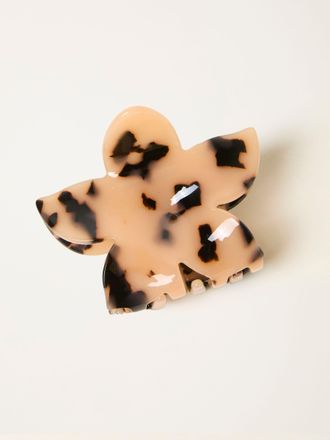 Fat Face FatFace Tortoiseshell Brown Flower Claw Clip