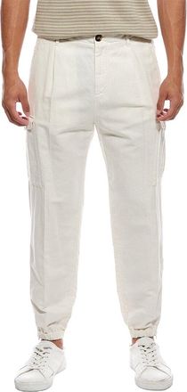 Brunello Cucinelli Linen-Blend Cargo Jogger