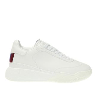 Stella McCartney White Loop Lace-up low-top Sneakers, Brand Size 35 (US Size 5)