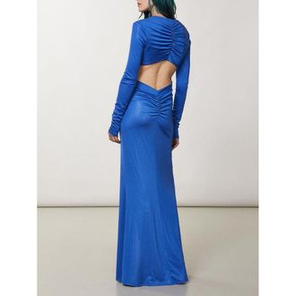 Patrizia Pepe Blue Polyester Casual Womens Dress