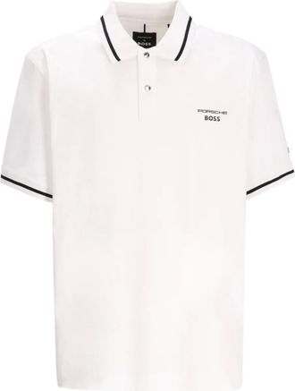 BOSS Polo con dettagli a contrasto - Bianco
