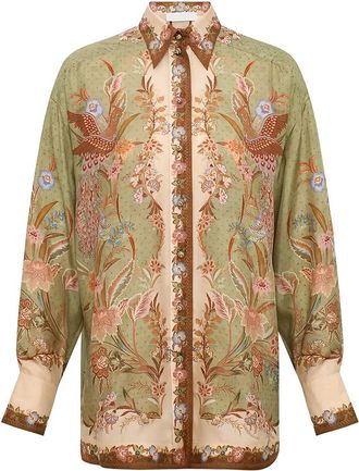 Zimmermann Indra Floral-print Shirt