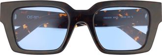 Off-white Virgil 53mm Square Sunglasses in Havana Blue at Nordstrom Rack