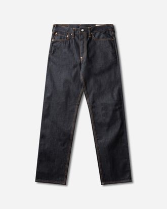 Evisu Men s Daicock Print Baggy Jeans Raw Indigo