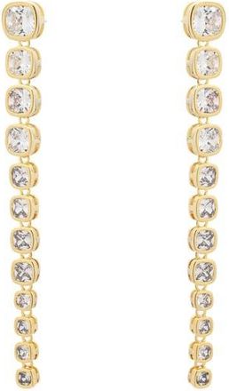 Eye Candy Los Angeles Colette Cubic Zirconia Drop Earrings in Gold at Nordstrom Rack