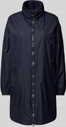 Blauer Parkamantel mit Rei&szlig;verschlusstaschen Modell MARION in Dunkelblau, Gr&ouml;&szlig;e S