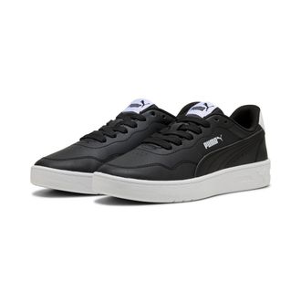 Puma Sneaker PUMA COURT LALLY, Damen, Gr. 37,5, schwarz (puma schwarz, puma schwarz, puma wei&szlig;), Synthetik, Schuhe Sneaker