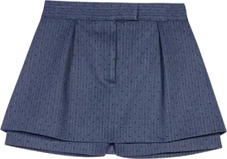 Maje pinstripe shorts - Blue