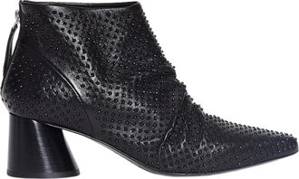 Halmanera Klassieke Baron Leren Schoenen - Dames - Laarzen met Hak - Zwart - 36 EU - Schoenen