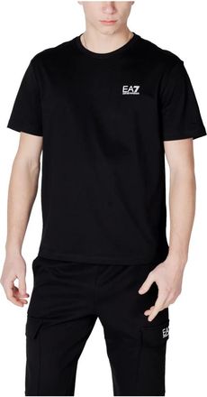 Emporio Armani Katoenen T-shirt met Korte Mouwen - Heren - T-shirts - Zwart - XL - Katoen - Tops