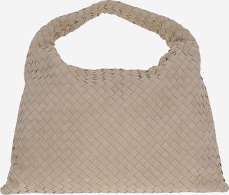 Bottega Veneta Womens Large Hop Bag Ecru Pelle Handbags Hand